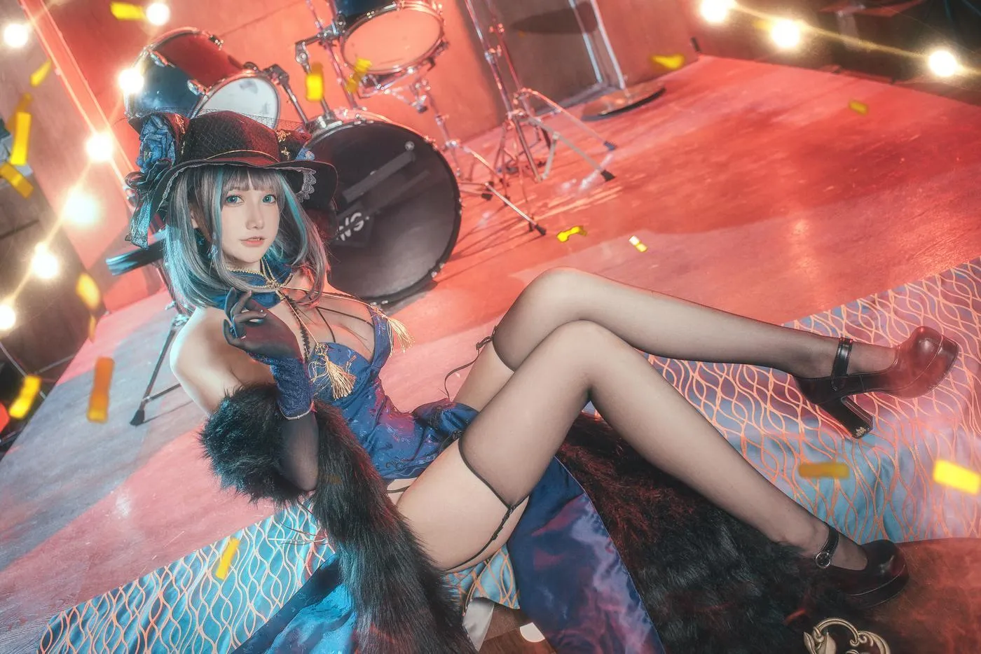 仙九Airi – NO.14 柴郡旗袍 [22P]插图4